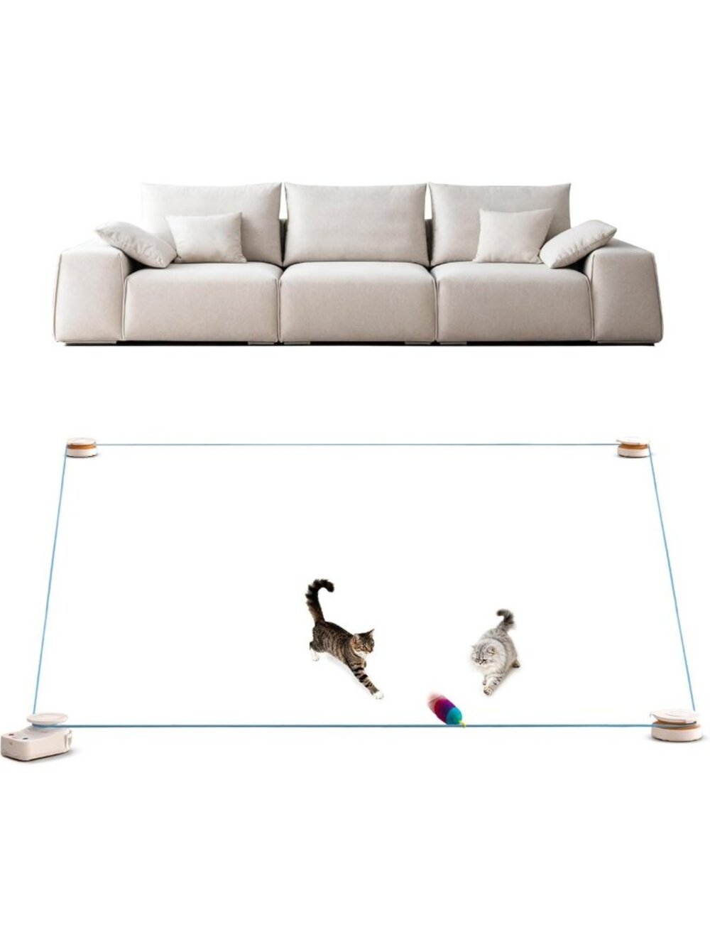Interactive Cat Toy - Automatic Treadmill for Indoor Cats, Fun Exercise & Play